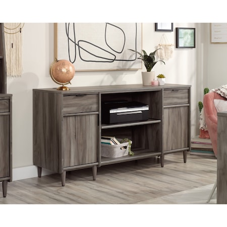 Sauder Credenza, 18.5 in D X 30.39 in H, 59.06 in W X Engineered wood 429507